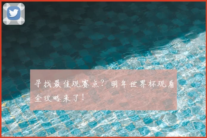 寻找最佳观赛点?明年世界杯观看全攻略来了!