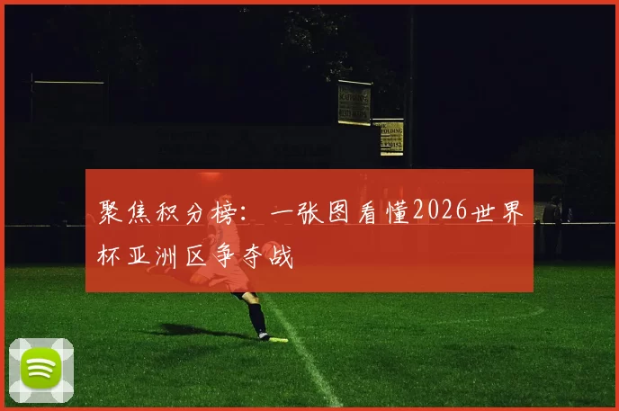 聚焦积分榜:一张图看懂2026世界杯亚洲区争夺战